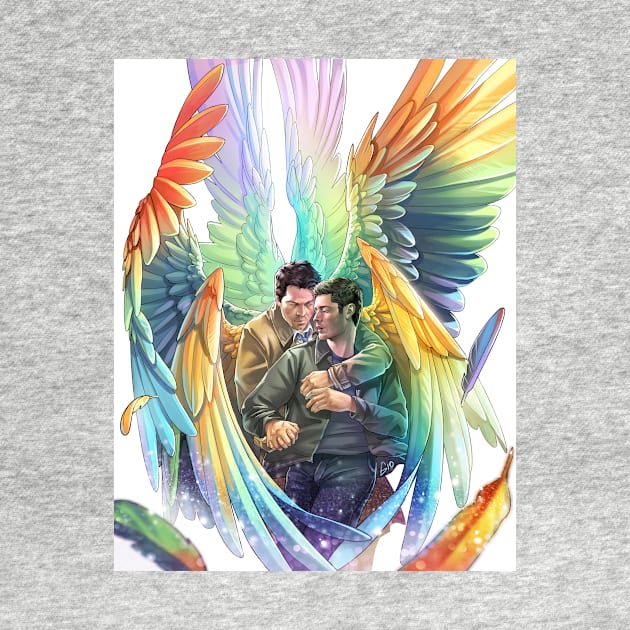 Destiel Rainbows by GioGui